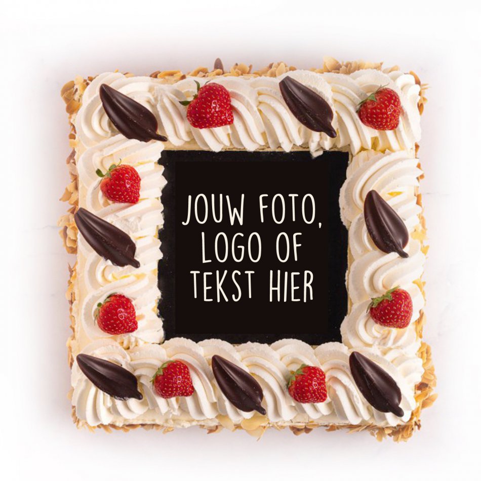 Luxe slagroomtaart 10 personen