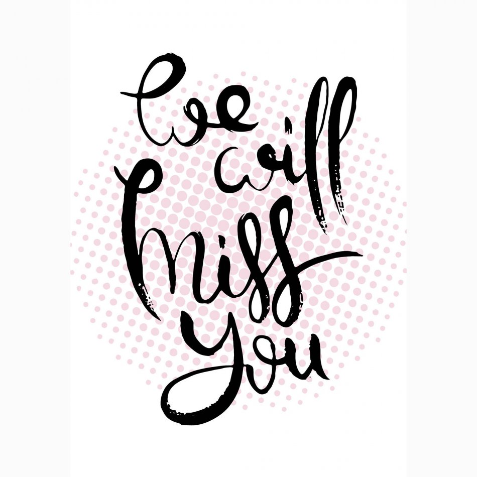 Collega We will miss you - pink dots