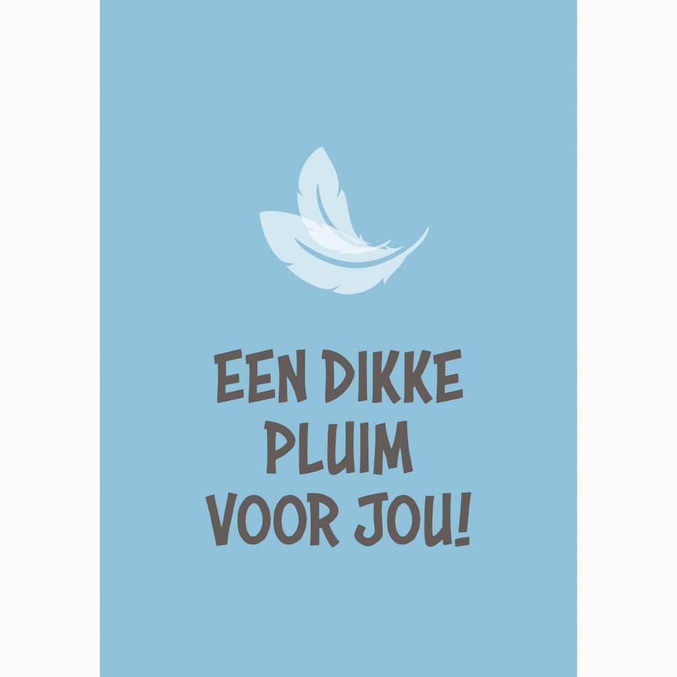 Compliment Dikke pluim