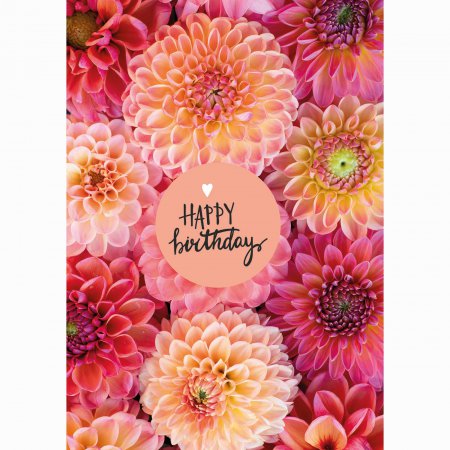 Verjaardag Flowers yellow and pink