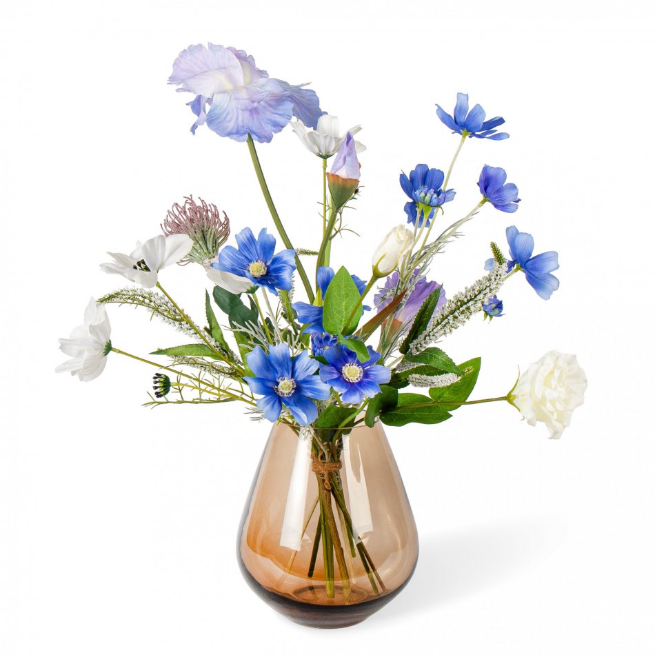 Blauwe Harmonie - Zijden Boeket