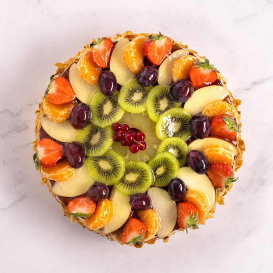 Luxe vruchtentaart 12 personen