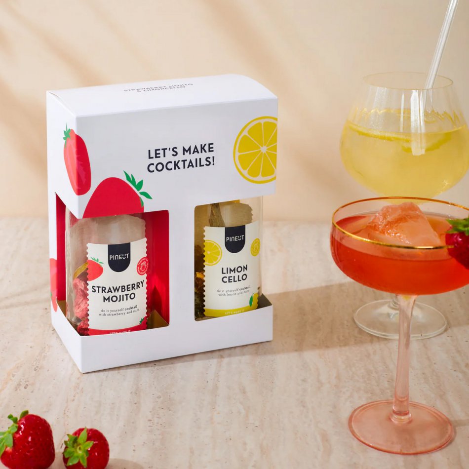 Pineut Cocktail giftpack Strawberry Mojito & Limoncello