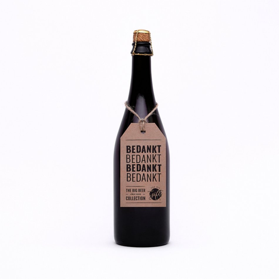 XL bierfles bedankt